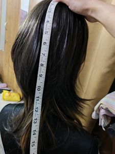 Layered Brown Wig with Bangs