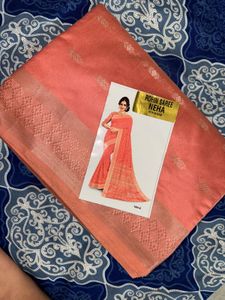 New Saree with Blouse matetial💕
