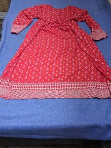 Red Ethnic Kurta Set