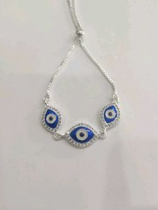 Evil Eye Bracelet Pure Silver