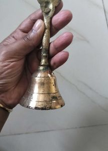 Vintage Brass Hand Bell- heavy