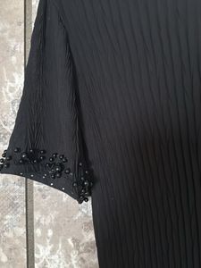 Elegant Black Beaded Top