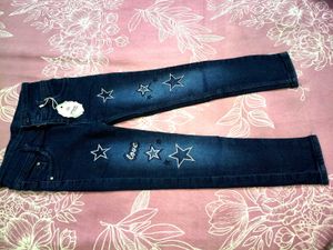 Cute Star Jeans for Girls