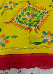 Kids Yellow Saree