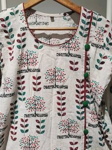 Designer Cotton Kurta with Trousers