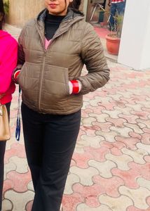 Casual Puffer Jacket with Hood