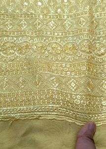 Beautiful Yellow Embroidered Kurta