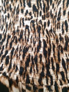 Chic Leopard Print Smocked Midi Dress