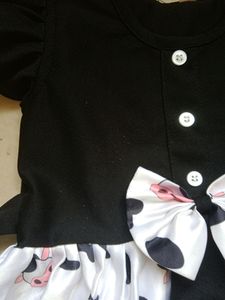 Girl's Black &amp; White Frock