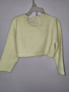 Max Brand Cream Colour Furr Jacket For Baby Girl