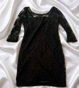 Elegant Black Lace Dress