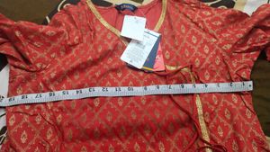 Elegant Red Printed Kurta