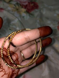 Elegant Gold Bangles 2 piece