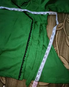 Trending 🤩Vibrant Green Wrap peplum Angrakha top