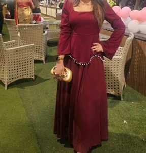 Maroon Ethnic Gown