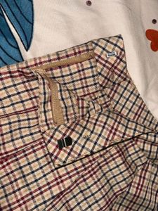 Plaid Pleated Mini Skirt