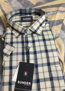 SUNDER FORMALS Men's Checkered Shirt