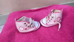 Cute Pink Baby Sneakers