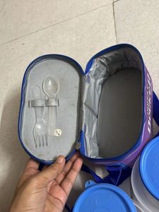 Combo of 2 Milton Double Decker Plastic lunchbox