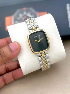 Calvin Klein Gold Tone Square Watch