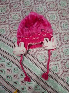 Cute Pink Bunny Hat