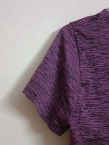 Purple Marled Active T-Shirt