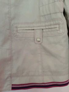 Beige Casual Jacket