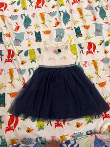 Girls Unicorn Tulle Dress