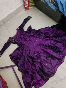 Stunning Purple Ethnic Gown