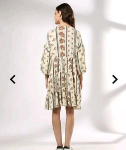 Tiered Floral Print Dress