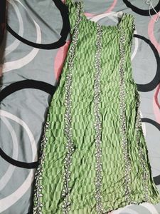 Green Printed  Maxi