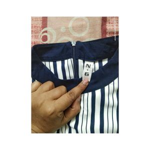 Striped Peplum Top