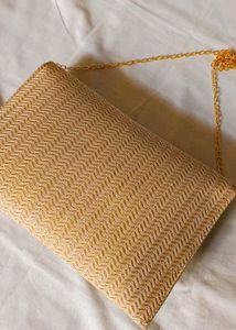 Gold Bow Sling Bag