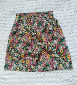 Combo Pink Cropped Hoodie &amp; floral mini s
