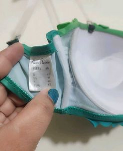 Multi Unique Floral Bikini Top For 36 Bust