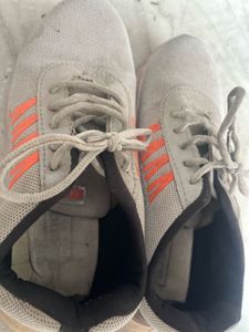 Gray &amp; Orange Sneakers