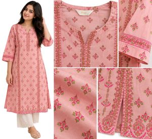Beautiful Pink Printed Kurta