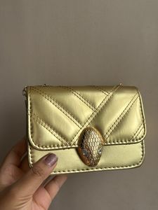 Gold Clutch sling Bag - Mini
