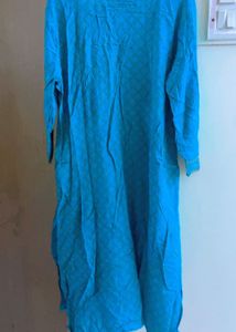 Blue Printed Kurta