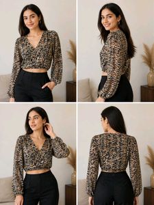 Animal Print Crop Top