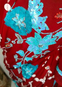 uquin sequence hand work 💯 saree 🔥