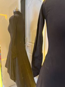 Chic Black Turtleneck Dress