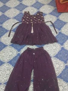 Stylish Purple Kids Clothing Set