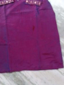 Embroidered Purple Kurta Set
