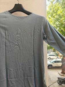 Elegant blue 💙 Kurta with Intricate Embroidery