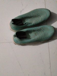 Comfortable Teal Slip-On Sneakers