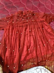 Woman Pearl net top upto XL