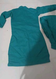 Teal Embroidered Kurta Set