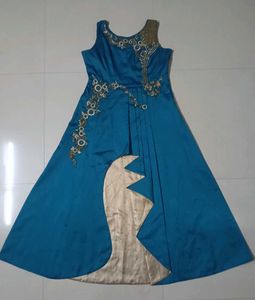 Beautiful Blue Kurta Set with Intricate Embroidery