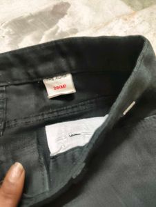Black Denim Mini Skirt